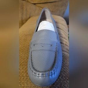 Vionic New gray leather loafers